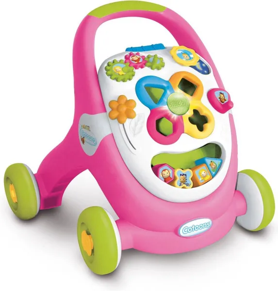 Smoby Cotoons Speelwagen 2-in-1 roze 110304
