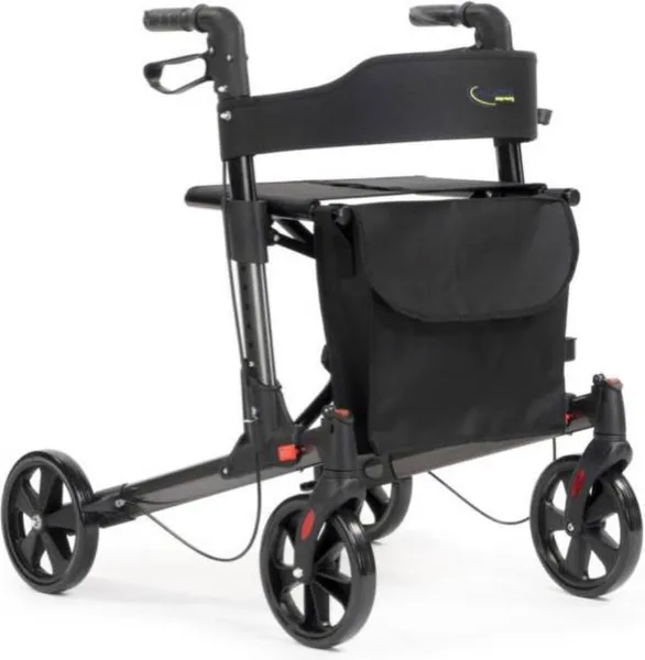 Lichtgewicht Rollator - Dubbel Opvouwbaar - Antraciet