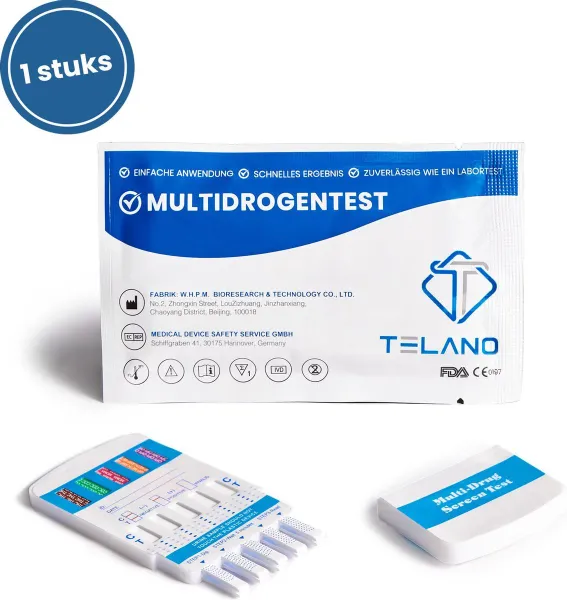 Multidrugstest 10 - Drugtest urine - Betrouwbaar en Nauwkeurig - Thuistestenkopen.nl