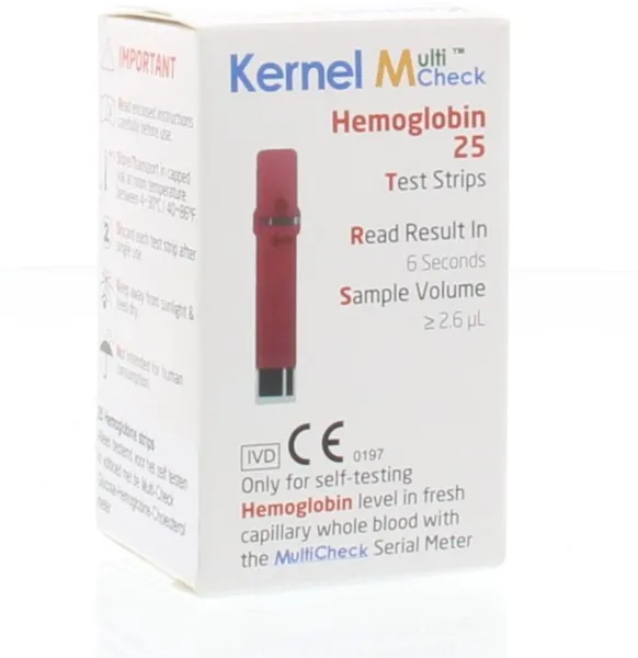 Testjezelf Multicheck HB (hemoglobine) Strips 25 st