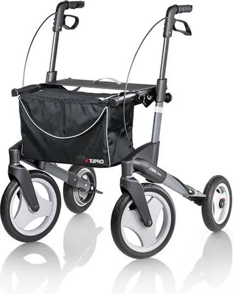 Topro Olympos - Medium - Kleur Grijs - zithoogte 60 cm - zachte wielen - 8.9 kg