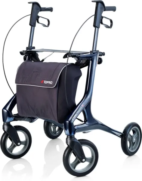 Topro Pegasus Carbon Rollator - 7 Jaar garantie - Blauw