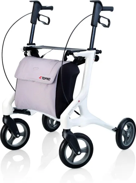 Topro Pegasus Carbon Rollator - 7 Jaar garantie - Wit