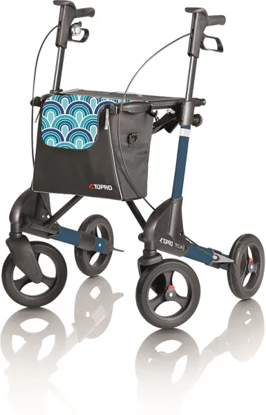 Topro Troja 2G rollator - Medium - Capri Blue incl met rugsteun