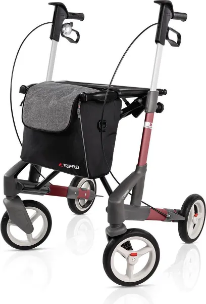 Topro Troja 5G Rollator Maat M Rood - Nieuw Model 2021