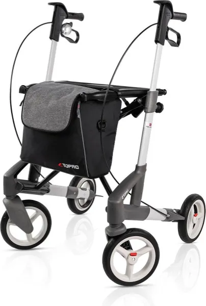 Topro Troja 5G Rollator Maat M Zilver - Nieuw Model 2021