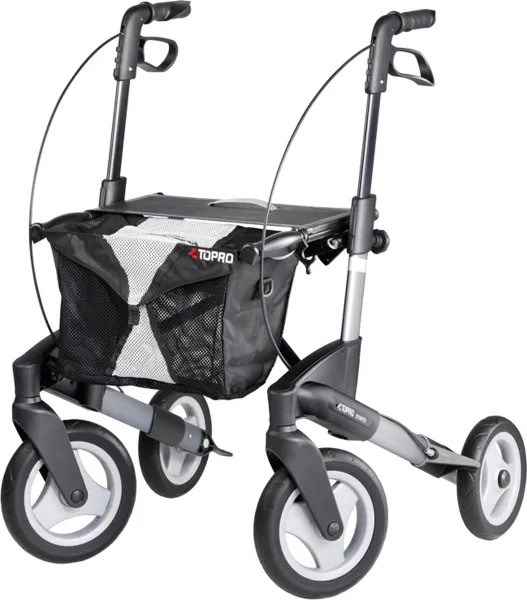 Topro rollator Olympos M Grote zachte banden - Breedt frame - Gewicht 8,6 kg