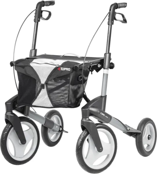 Topro rollator Olympos S Grote zachte banden - Breedt frame - Gewicht 8,6 kg