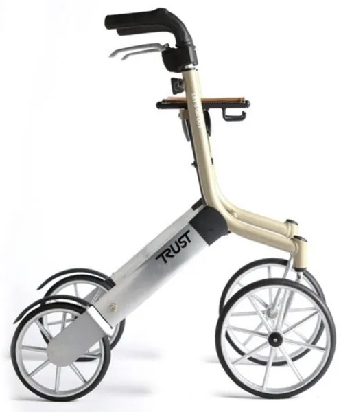 TrustCare Let's Go Out rollator - Zilver/Beige