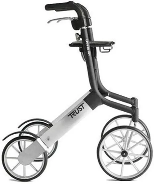 TrustCare Let's Go Out rollator - Zilver/Zwart