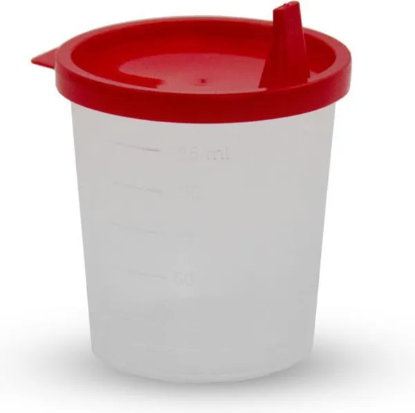 Urine Potjes – 10 Stuks - 125 ML – Anti Lek Deksel