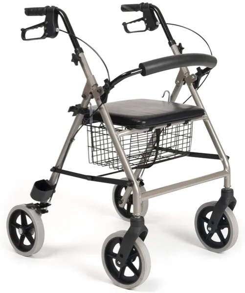 Vermeiren rollator Eco light Hard zitje - rugsteun - stokhouder - Gewicht 6,6 kg