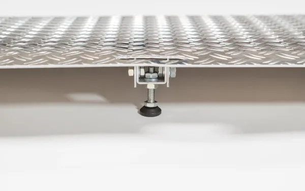 Verstelbare aluminium drempelhulp 7,5 - 10 cm