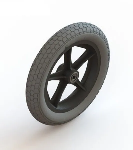 Wiel 12 inch compleet massief