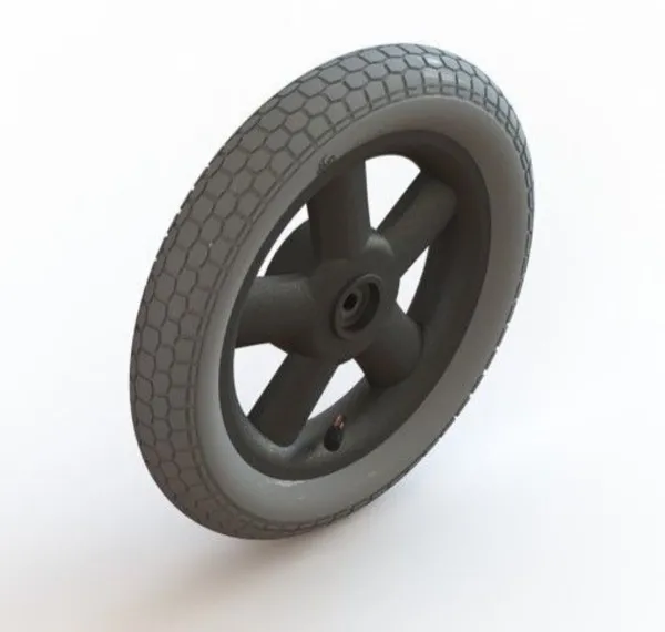 Wiel 12 inch compleet (trommelrem) luchtband