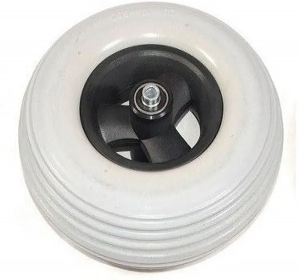 Wiel 200x50mm (8x2 inch) Massief grijs