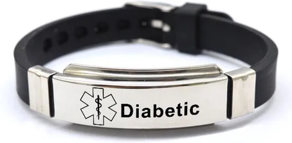 armband - diabetes - Waarschuwings armband