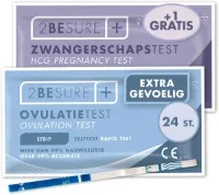 2-BeSure - Extra Gevoelige Ovulatietest - 24 Stuks - Extra GRATIS Zwangerschapstest
