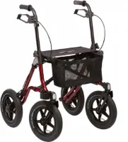 Opvouwbare Rollator DIETZ TAIMA XC outdoor- Rood - luchtbanden