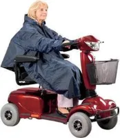 Scooterponcho met mouwen ongevoerd