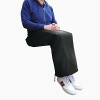 Beenhoes Storm / Voetenzak - Rolstoel, scootmobiel - Herfst uitvoering- Unisex - Zwart - Maat: M