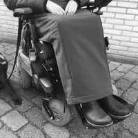 Beenhoes Storm / Voetenzak - Rolstoel, scootmobiel - Winter uitvoering - Unisex - Zwart - Maat: M