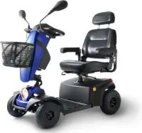Cheetah 4 Deluxe (15 km/u) | Scootmobiel | Blauw