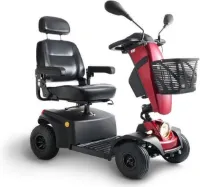 Cheetah 4 Deluxe (15 km/u) | Scootmobiel | Rood