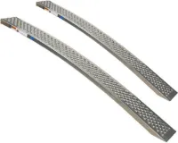 Aluminium oprijplaat - gebogen 200 cm - 2 stuks