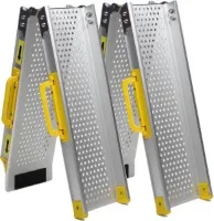 Aluminium oprijplaat inklapbaar - 120 cm (2 stuks)