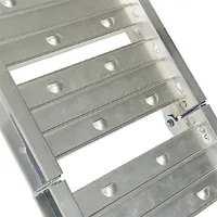 Oprijplaat aluminium opvouwbaar - 182 cm