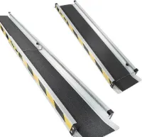 Aluminium oprijplaat uitschuifbaar - 150 cm (2 stuks)