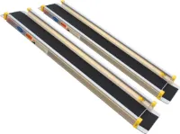 Aluminium oprijplaat uitschuifbaar - 180 cm (2 stuks)