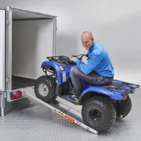Brede oprijplaat uitschuifbaar 180 cm - 2 stuks