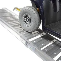 Oprijplaat aluminium opvouwbaar - 182 cm (2 stuks)