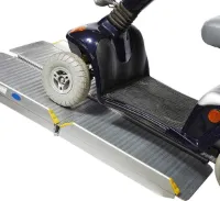 Oprijplaat inklapbaar - 120 cm rijplaat oprijgoot aluminium
