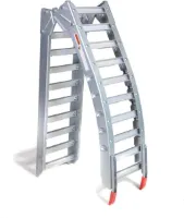 Oprijplaat inklapbaar rijplaat 213 cm aluminium rijgoot