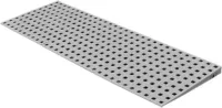 Drempelhulp Buiten - 2 tot 3,6 cm (H) x 100 cm (B) - Verlengde Oprijhelling Drempelplaat - Set 1 L
