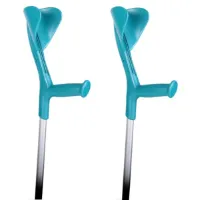 Elleboogkrukken Open Manchet Turquoise