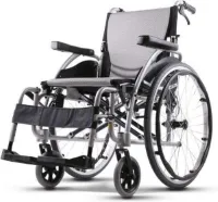 Ergonomische Rolstoel Opvouwbaar Grijs - 46 cm