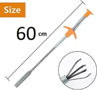Flexibele Pick up Tool om Spullen uit moeilijk Bereikbare Plaatsen te Halen Geel – 60x4x2 cm | Multifunctionele Grijper voor het Oppakken van Kleine Objecten