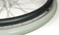 Hoepelovertrek ZWART voor 24 inch rolstoelwiel (per stuk)