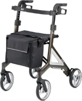 Lichtgewicht Alevo ALU Rollator | Aluminium + Antracietgrijs | Design by Porsche Design Studio