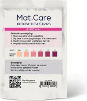 Mat Care Ketonentest - Keto strip - Ketose teststrips 400 stuks
