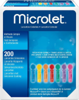 Microlet gekleurde lancetten 200 stuks