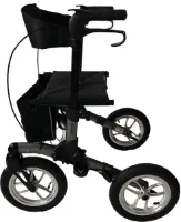 Mobinova Outdoor Flex rollator, lichtgewicht, klein opvouwbaar, 4 luchtbanden, voor bos, park, strand