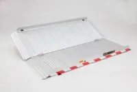 Oprijplaat Opvouwbaar Aluminium - Drempelhulp Extra Breed - 60 cm Lang Voor Rolstoel