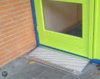 Oprit/oprijplaat Miniramp MR345 (oprijlengte 34 cm) - Incl. Verstelbare Potenset - geschikt voor Hoogte tot 6 cm
