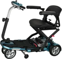 Opvouwbare Brio scootmobiel | S19 met armleuningen | Blauw metallic