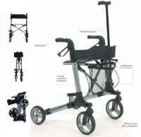 Opvouwbare Rollator Vermeiren Quadri Light